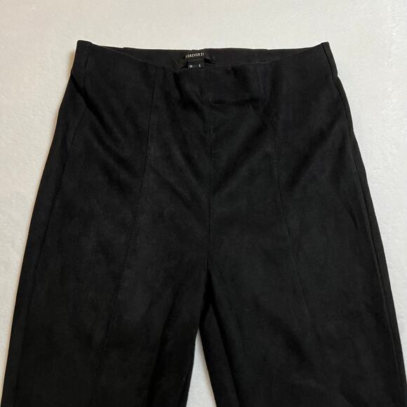 Forever 21 High Rise Faux Suede Pull On Leggings Size Small Minimalist Casual - Picture 3 of 10
